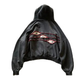 Y2K Demon Eyes Hoodie Oversized Sweatshirt